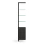 BDI Linea 5801A Single-Wide Cabinet Add-On (Charcoal Stained Ash)