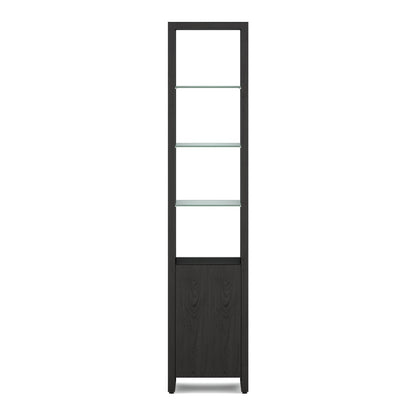 BDI Linea 5801 Single-Wide Cabinet (Charcoal Stained Ash)