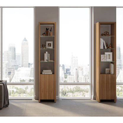 BDI Linea 5801 Single-Wide Cabinet (Natural Walnut)