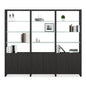 BDI Linea 580222 3 Shelf System 96" Wide (Charcoal Stained Ash)