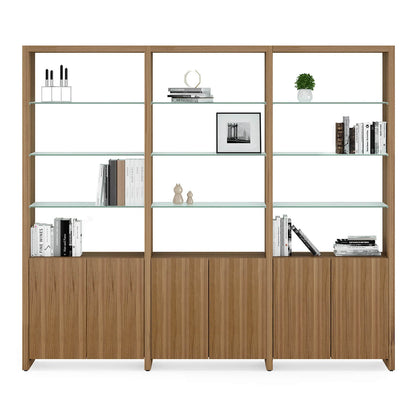 BDI Linea 580222 3 Shelf System 96" Wide (Natural Walnut)