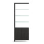 BDI Linea Double Wide Shelf Add-On Charcoal
