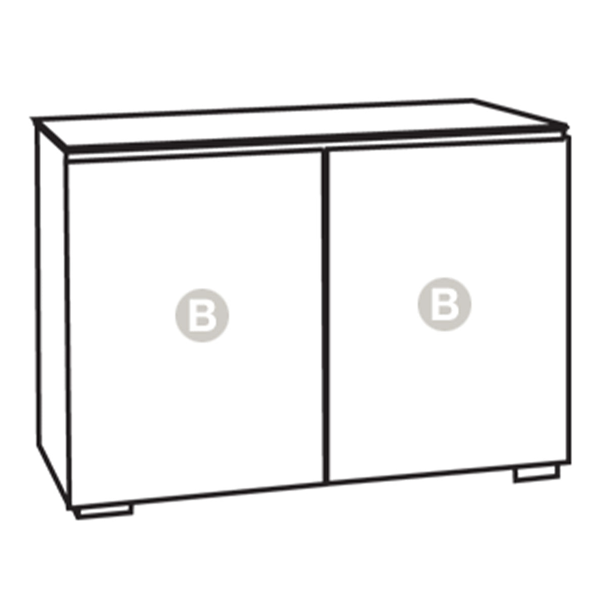 Salamander Chameleon Collection Elba 323 RM Twin Pro Audio Rack (Wide Framed American Cherry Doors with Smoked Glass Inserts)