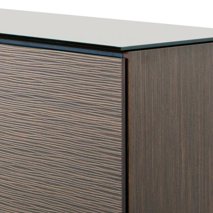 Salamander Chameleon Collection Berlin 517 RM Single Pro Audio Rack (Textured Wenge with Black Glass Top)